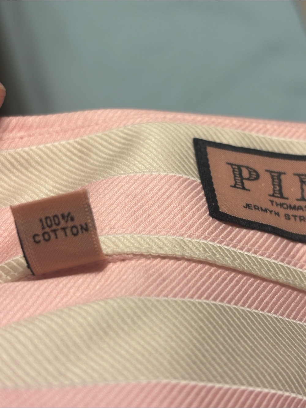 Thomas Pink Woman’s Tailored Pink & Cream Dress Shirt French Cuffs Size 8 (UK12) - Picture 9 of 9